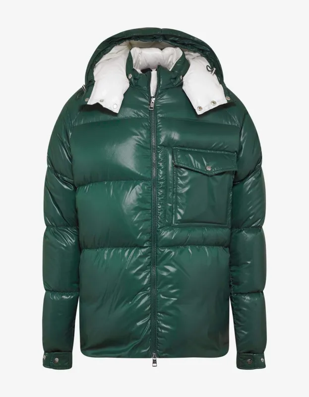 Moncler Barthet Green Nylon Down Jacket made by Zoo Fashions