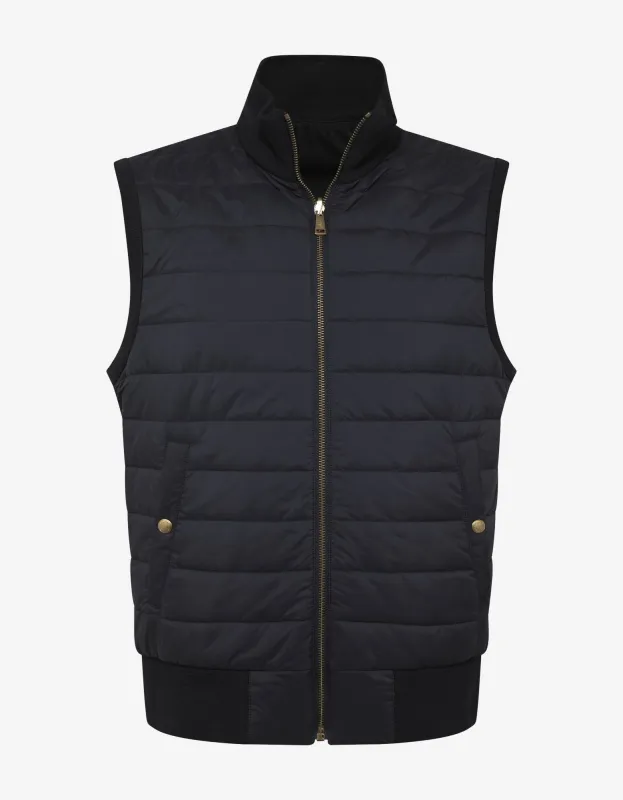 Ralph Lauren Purple Label Navy Blue Reversible Hybrid Gilet sold by Zoo Fashions