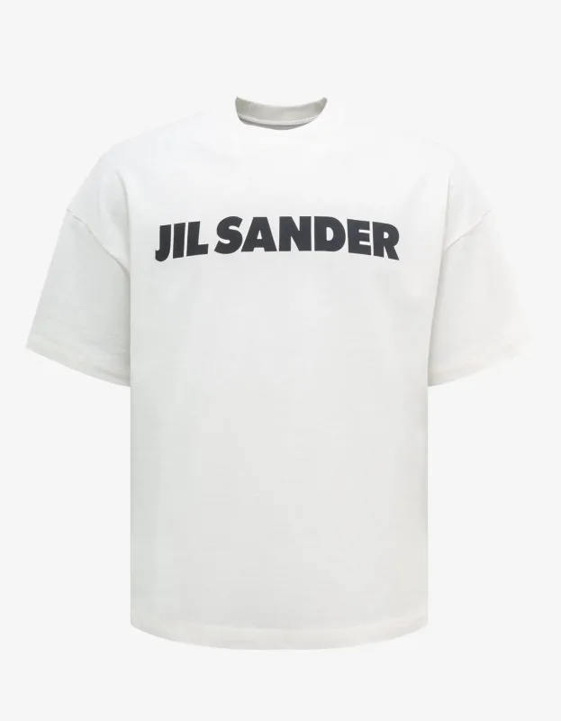 Jil Sander White Logo T-Shirt made by Zoo Fashions