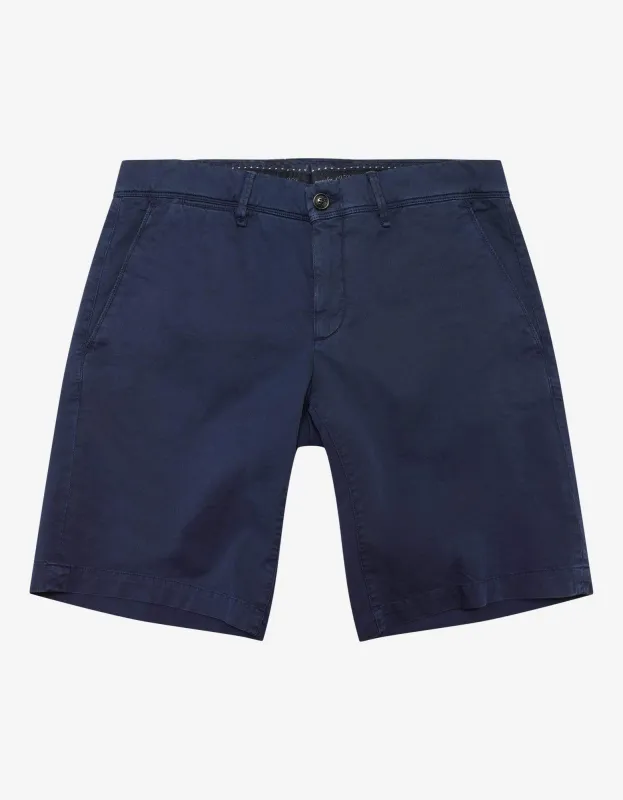 Moncler Blue Chino Shorts sold by Zoo Fashions