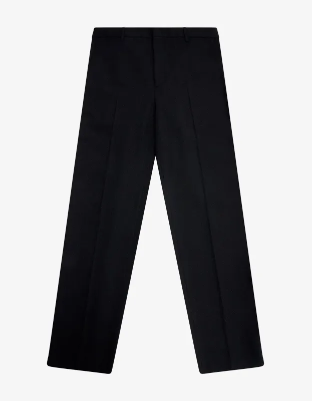 Valentino Black Wool Trousers sold by Zoo Fashions
