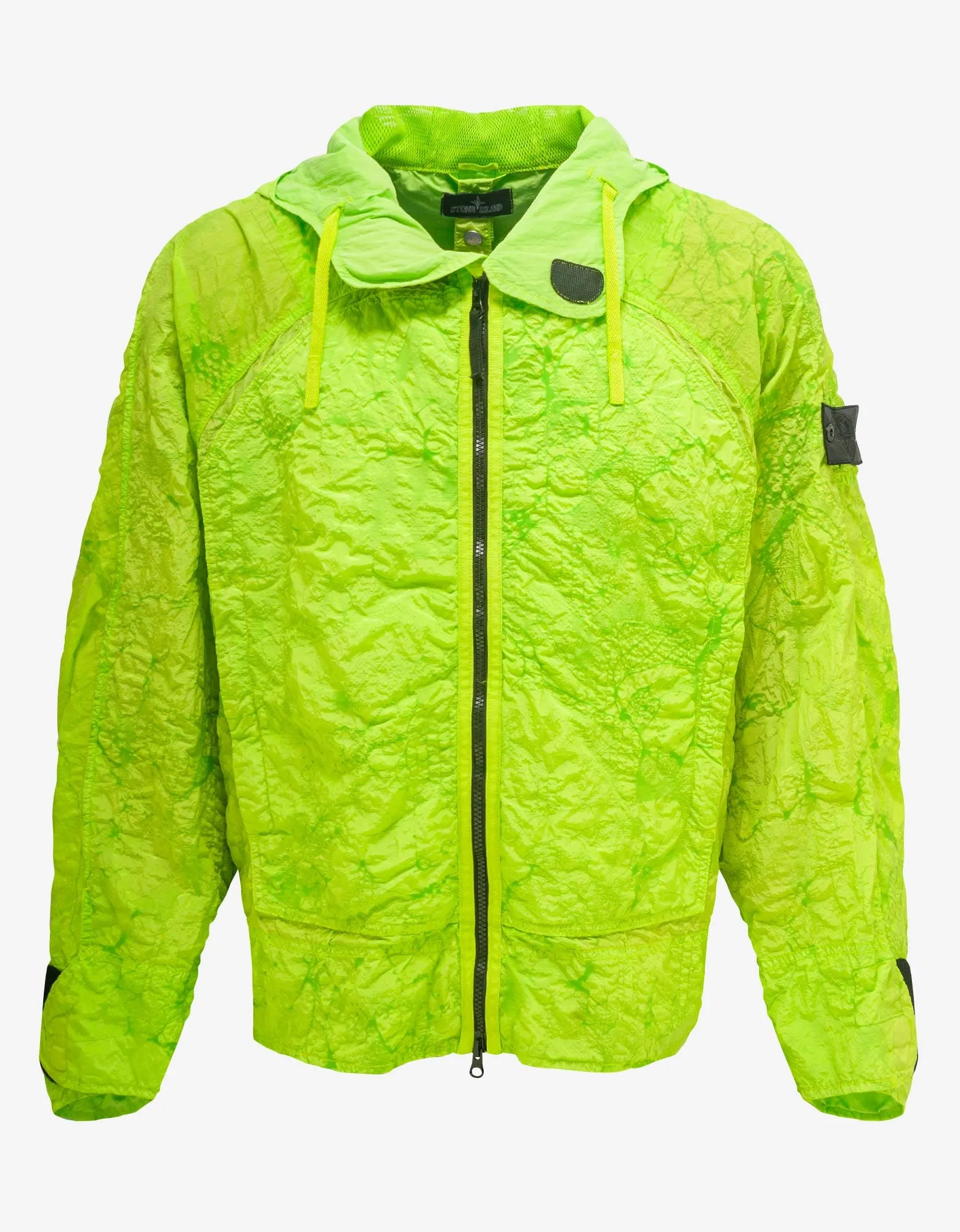 Stone Island Shadow Project Green Nylon Metal Short Parka sold by Zoo Fashions