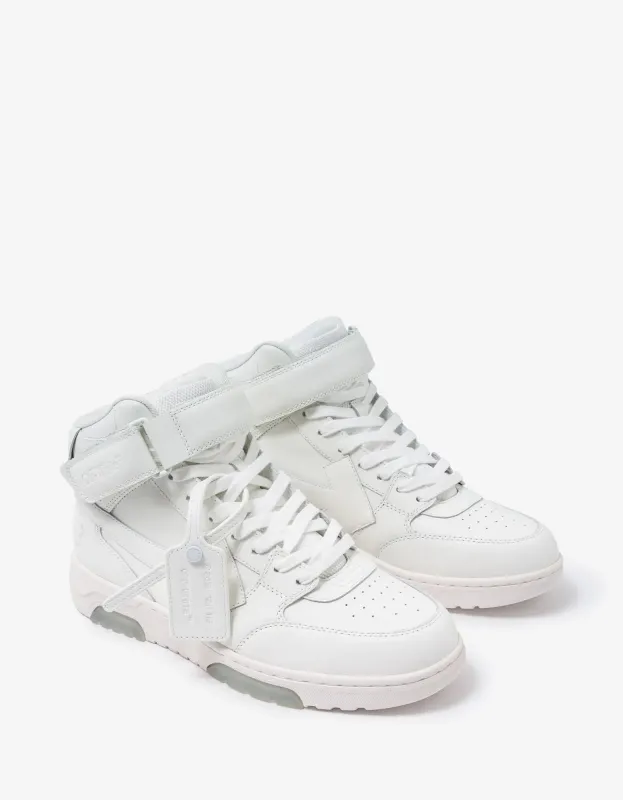 Off-White Out Of Office White Mid Trainers sold by Zoo Fashions