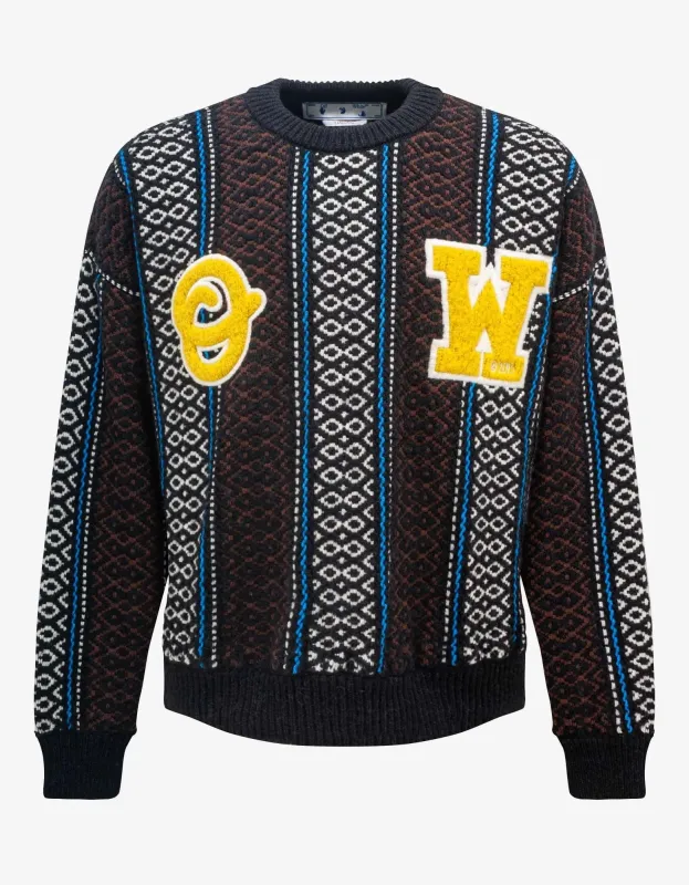 Off-White OW Baja Chunky Sweater sold by Zoo Fashions