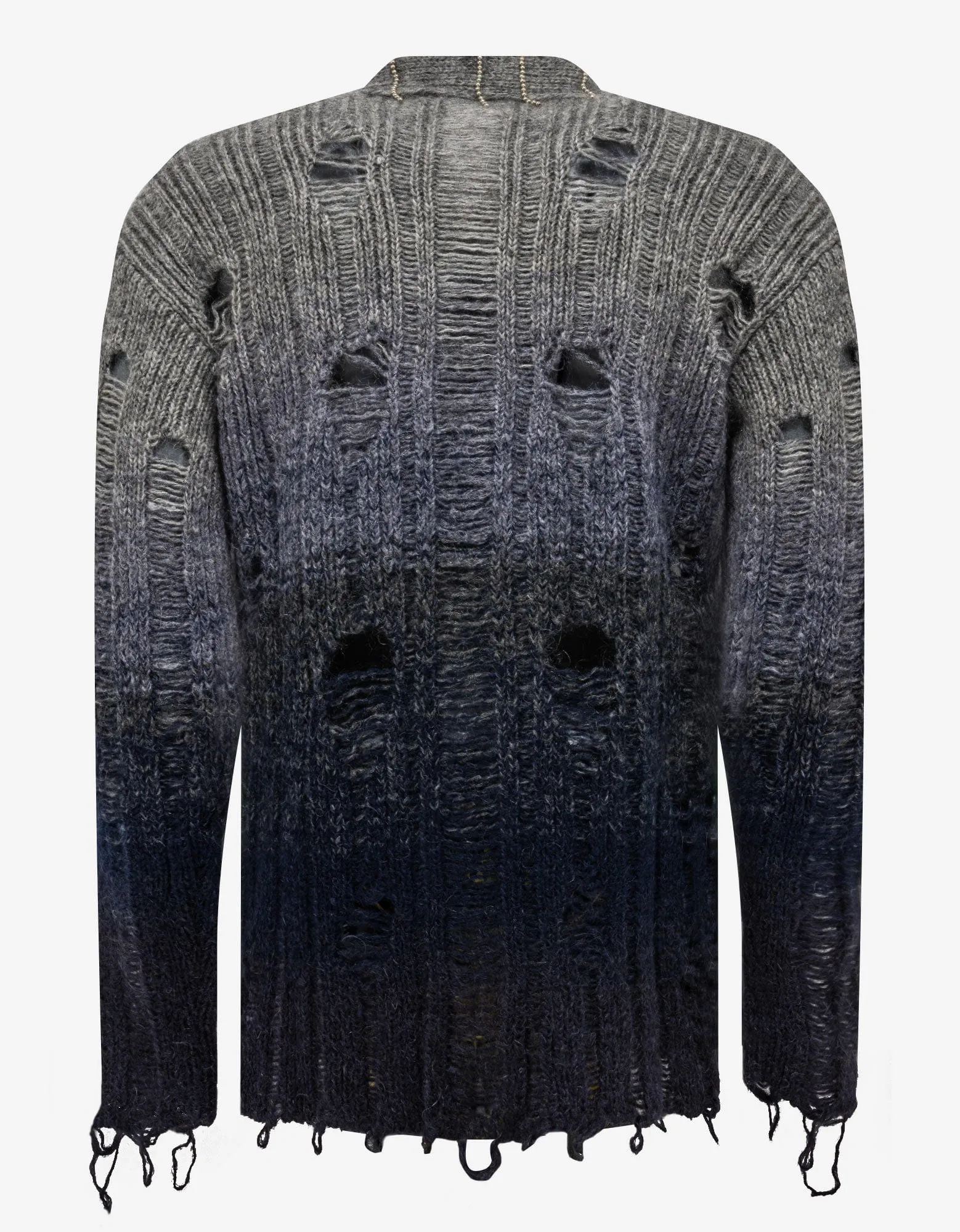 Off-White Grey Punk Pearl Degrade Cardigan sold by Zoo Fashions product image thumbnail 2