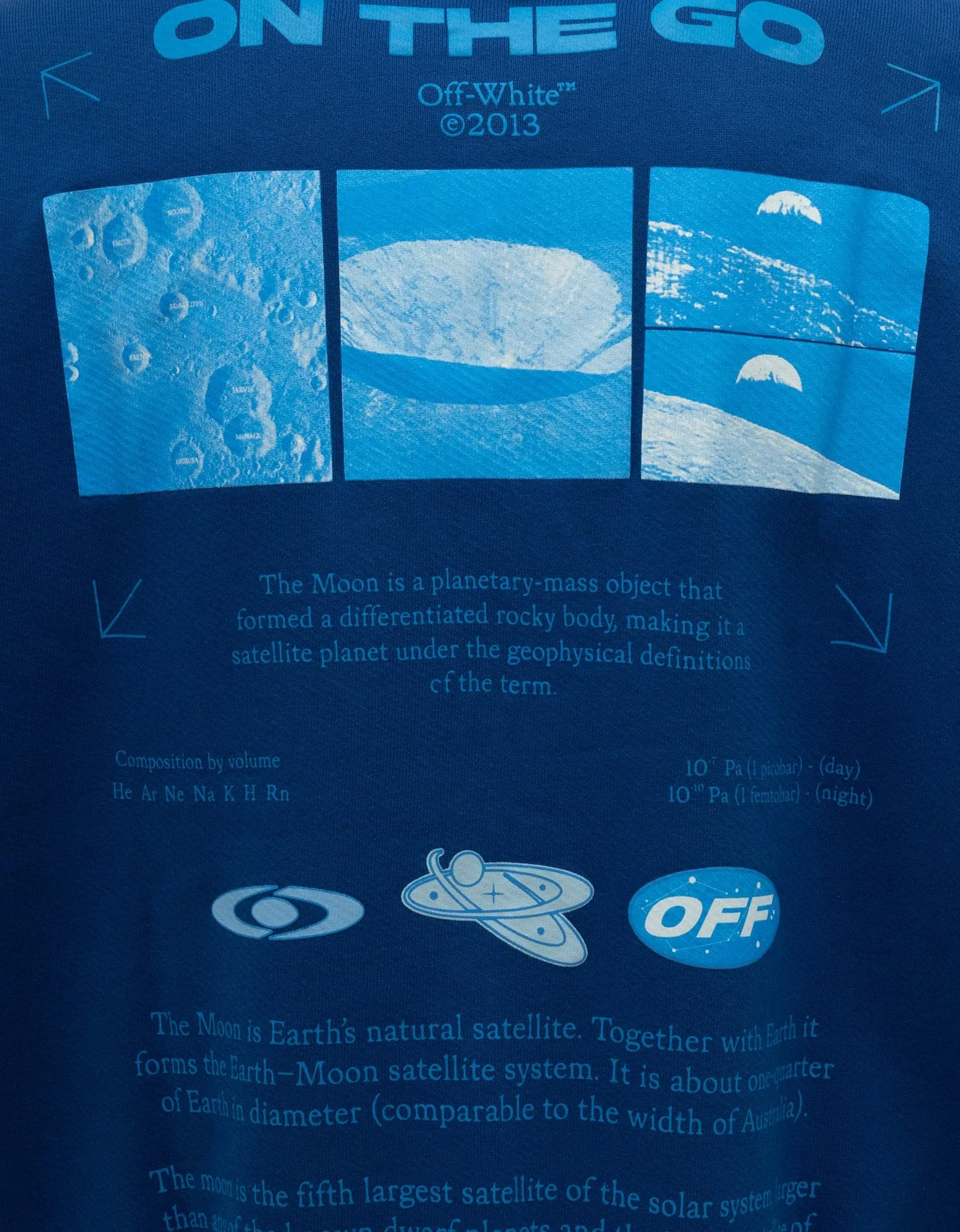 Off-White Blue On The Go Skate Hoodie sold by Zoo Fashions product image thumbnail 5