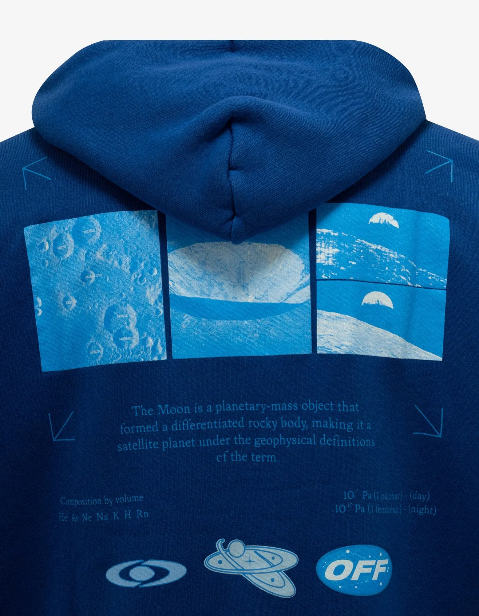 Off-White Blue On The Go Skate Hoodie sold by Zoo Fashions product image thumbnail 4