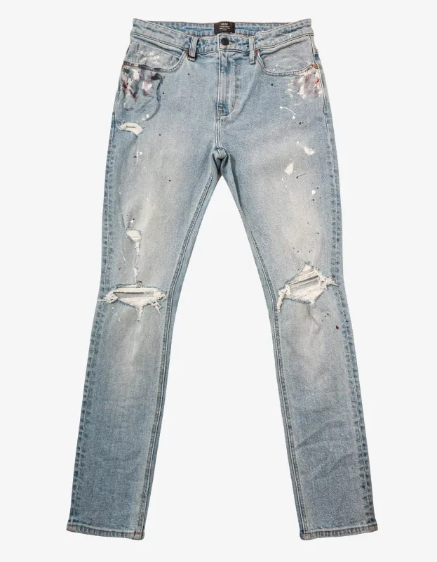 Neuw Rebel Skinny Loaded Art Rip Jeans sold by Zoo Fashions