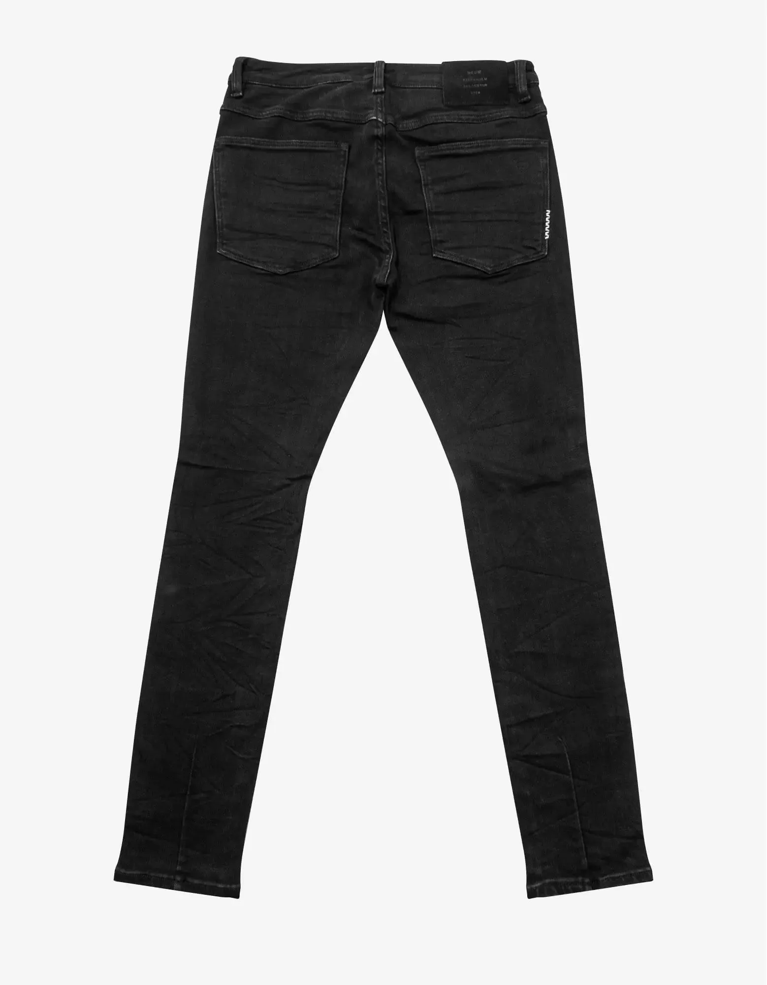 Neuw Rebel Skinny Friction Distressed Black Jeans sold by Zoo Fashions product image thumbnail 2