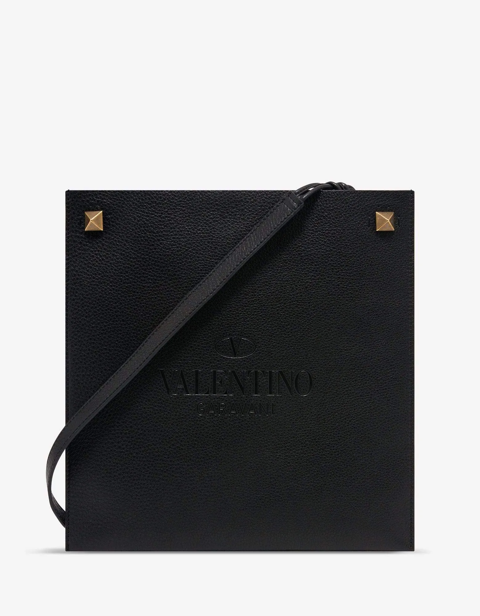 Valentino Black Identity Leather Crossbody Bag sold by Zoo Fashions