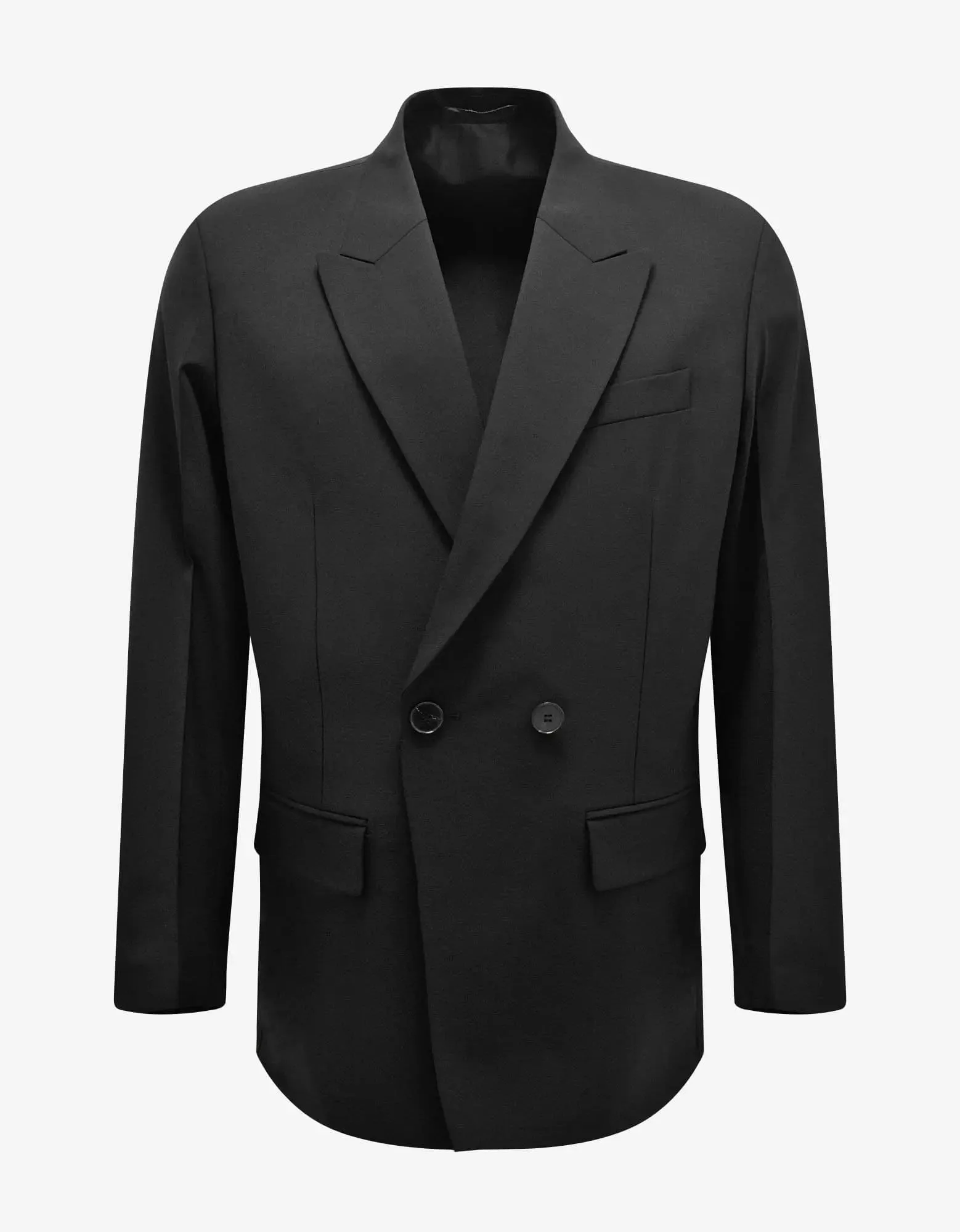 Valentino Black Double-Breasted Jacket sold by Zoo Fashions