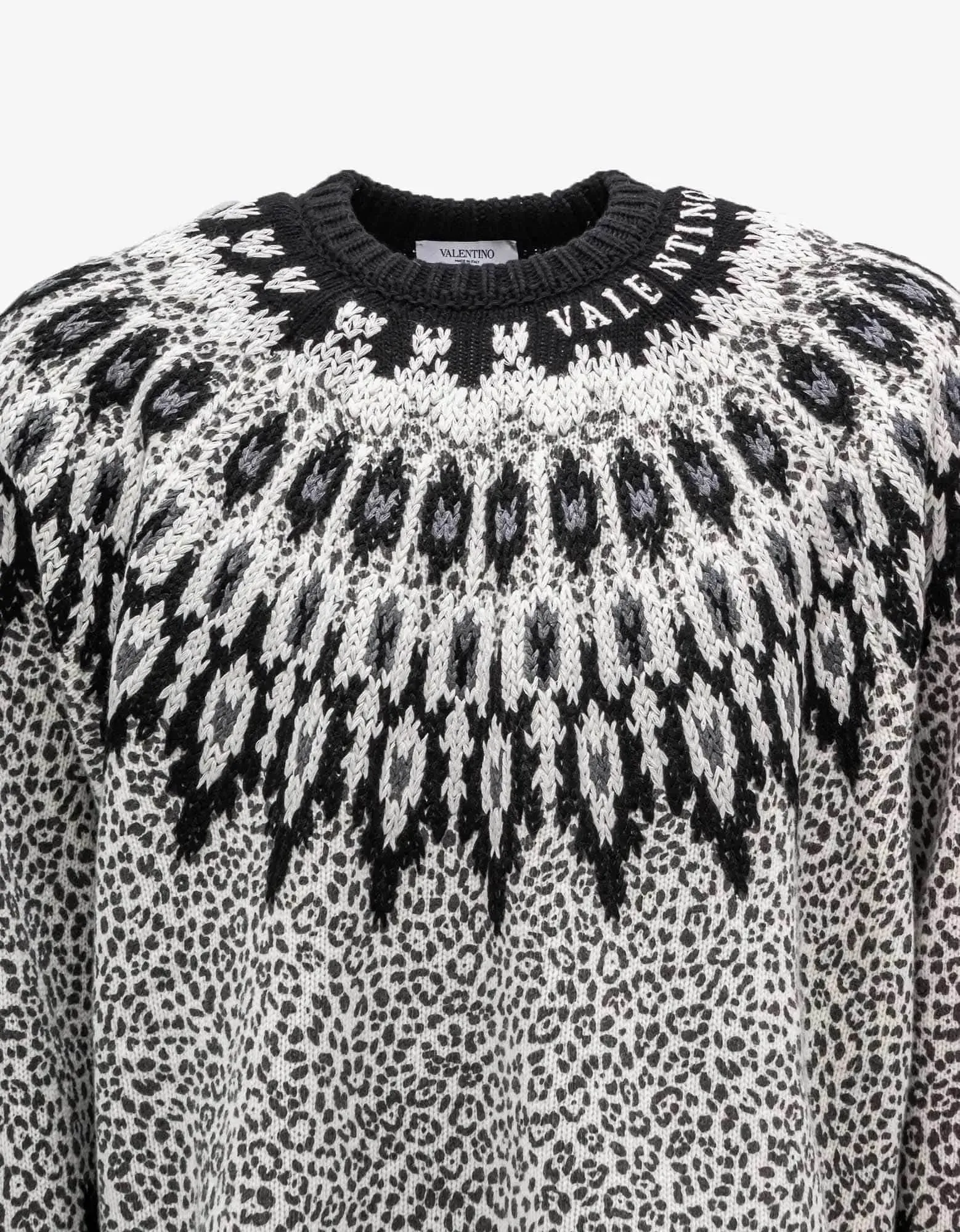 Valentino Animalier Graphic Wool Sweater sold by Zoo Fashions product image thumbnail 3
