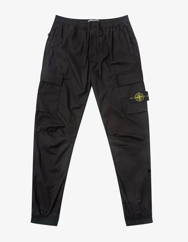 Stone Island Black Cargo Trousers sold by Zoo Fashions