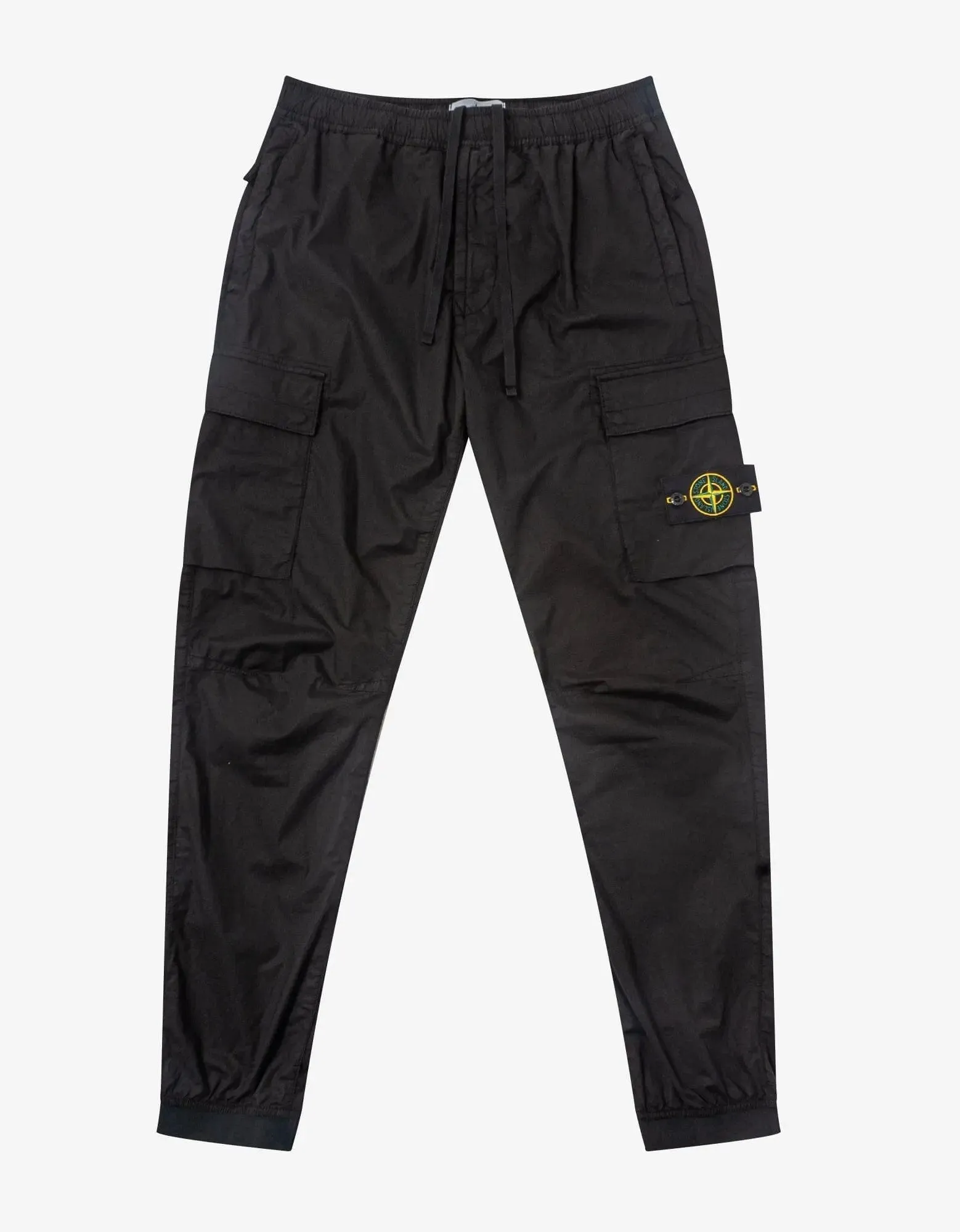 Stone Island Black Cargo Trousers sold by Zoo Fashions