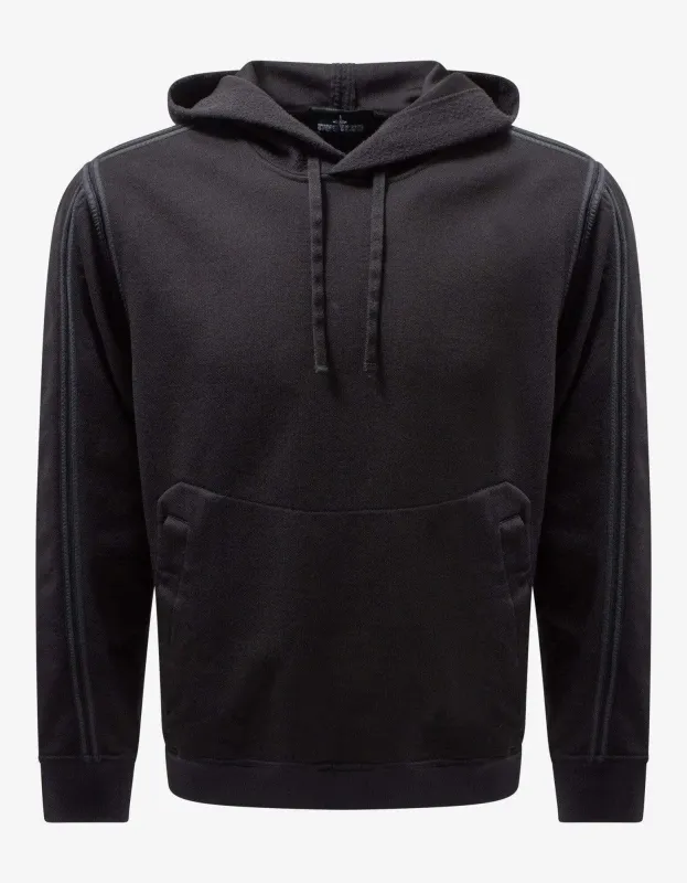 Stone Island Shadow Project Black Fleece Panel Hoodie sold by Zoo Fashions