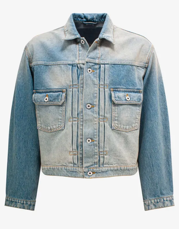 Kenzo Blue Stonewash Denim Jacket sold by Zoo Fashions
