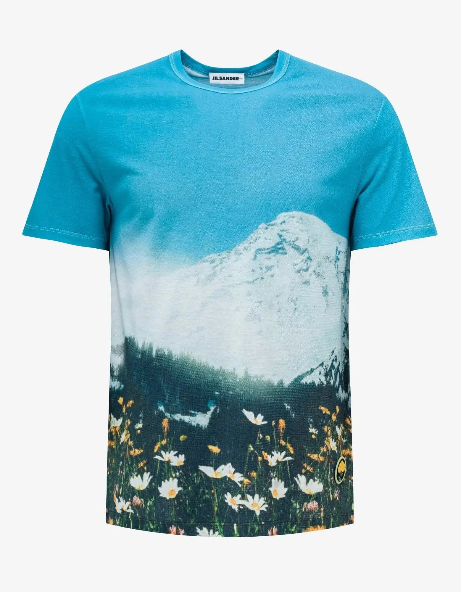 Jil Sander Blue All-Over Print T-Shirt sold by Zoo Fashions