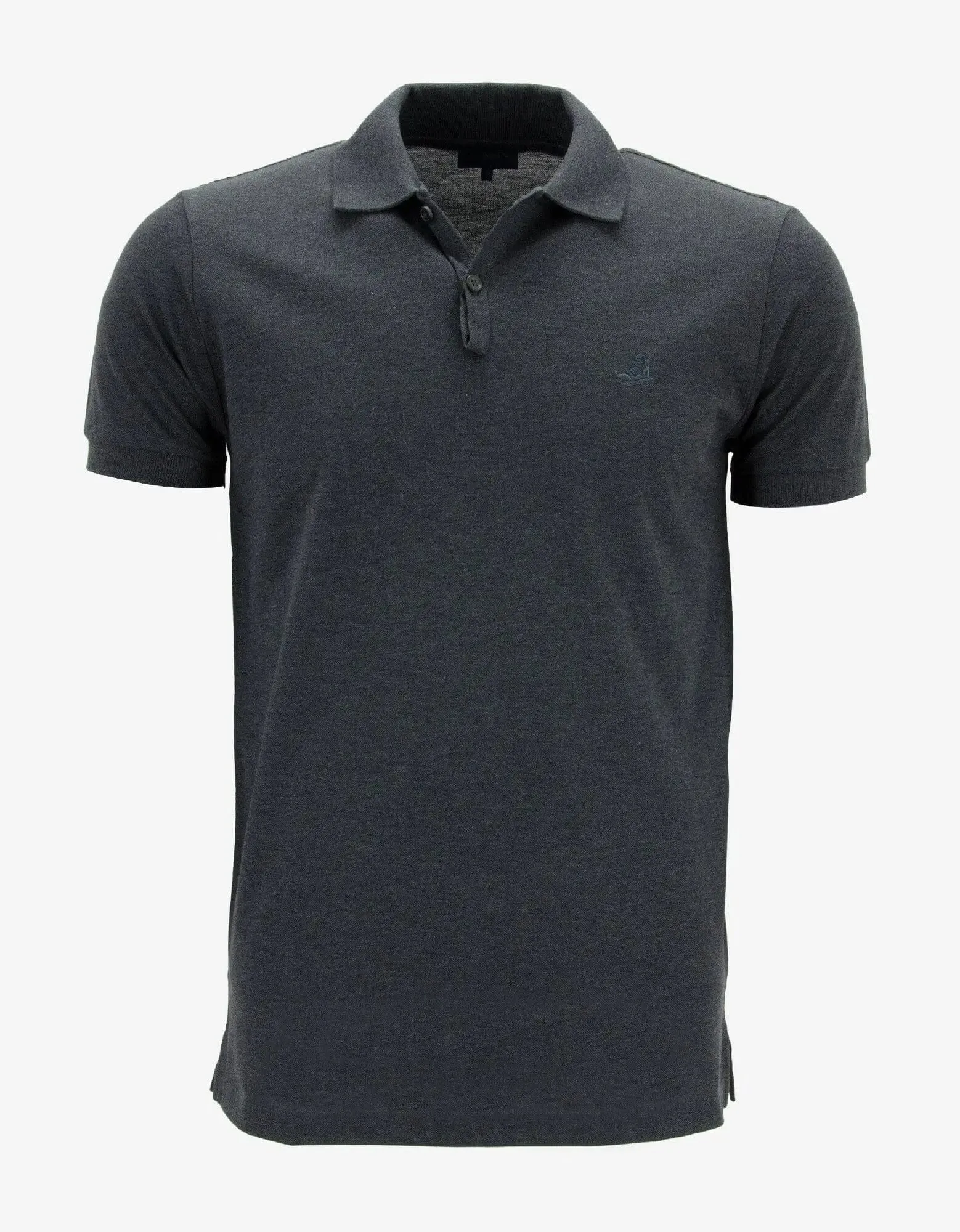 Lanvin Dark Grey Polo T-Shirt with Trainer Emblem sold by Zoo Fashions