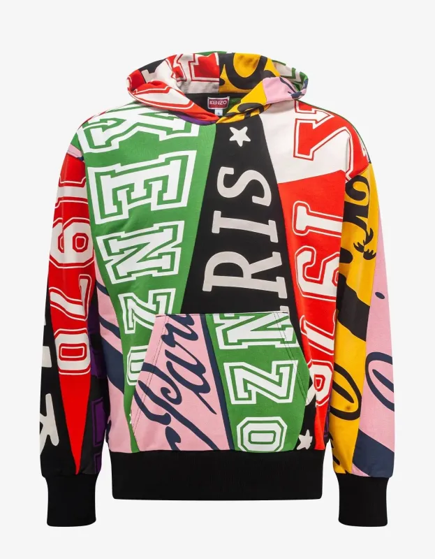 Kenzo Multicolour 'Kenzo Flag' Hoodie sold by Zoo Fashions