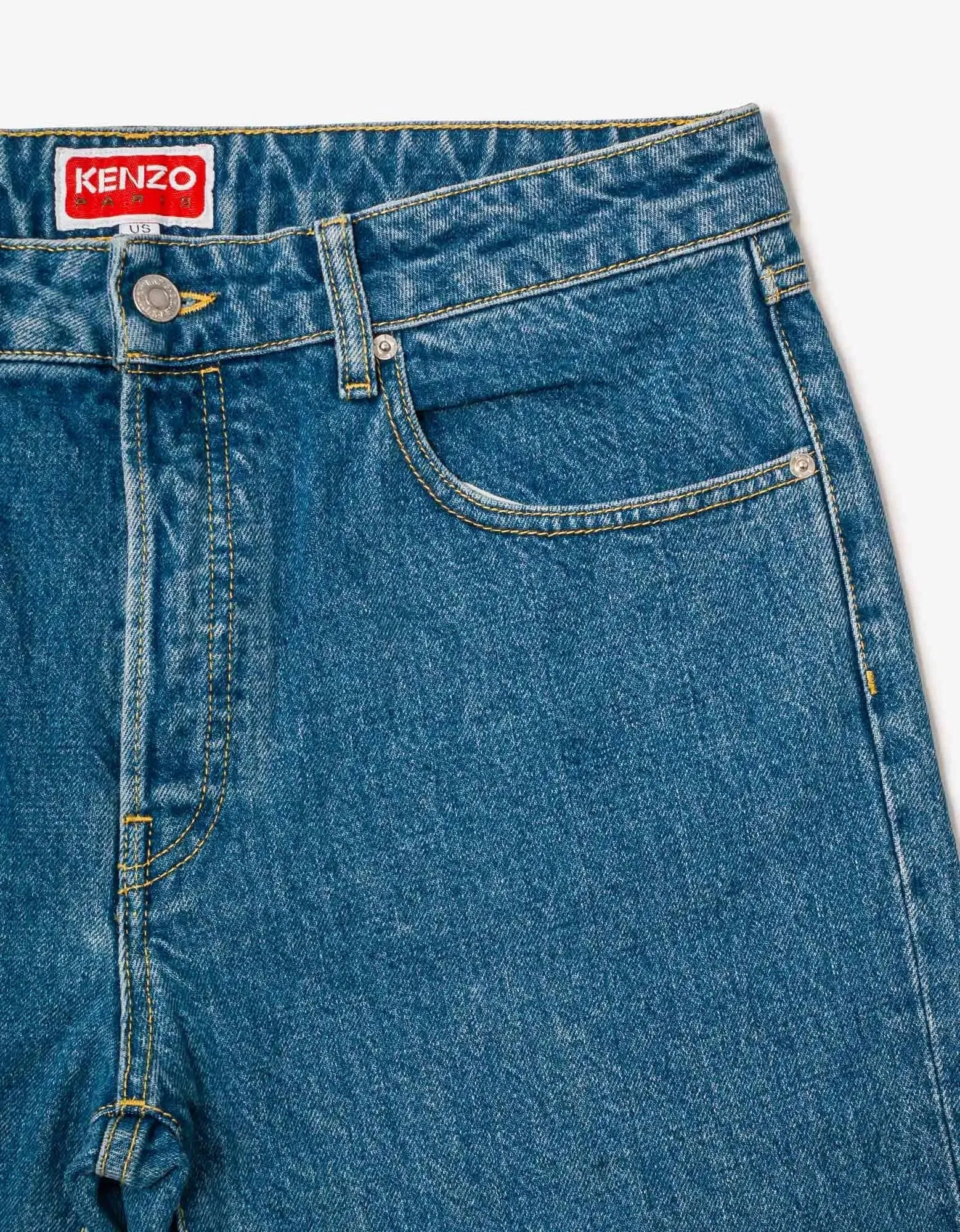 Kenzo Light Blue Bara Slim Fit Jeans sold by Zoo Fashions product image thumbnail 5