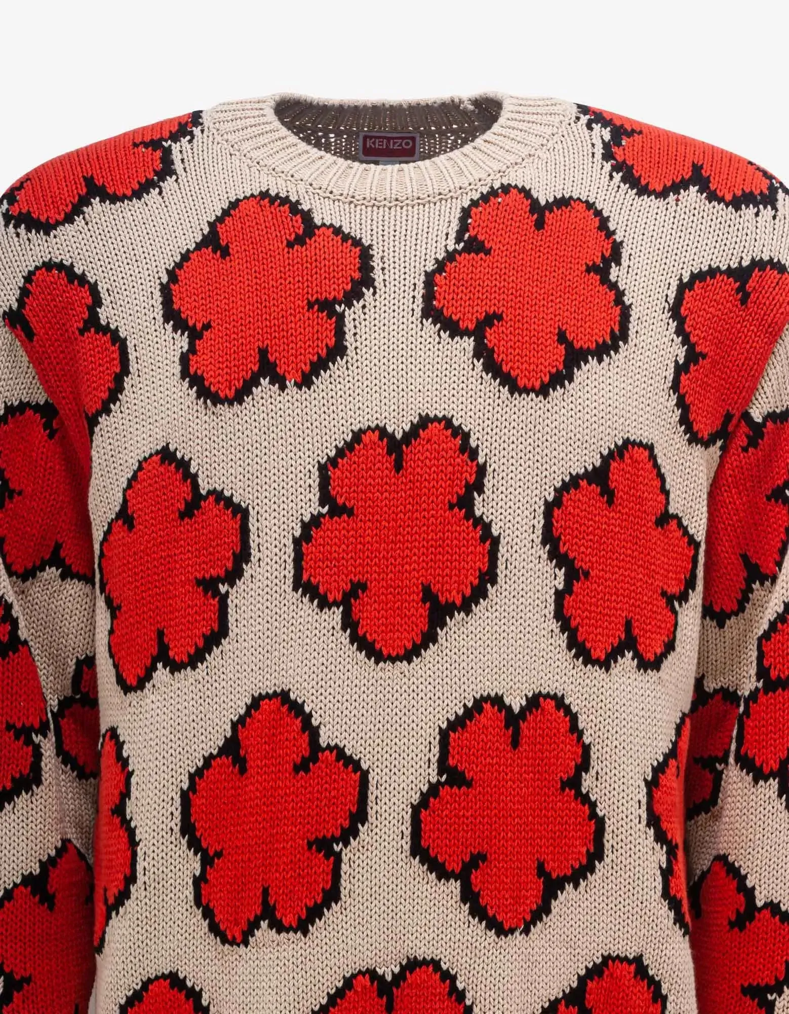 Kenzo Ecru 'Boke Flower' Sweater sold by Zoo Fashions product image thumbnail 4