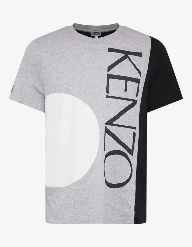 Kenzo Grey White Circle Print T-Shirt sold by Zoo Fashions