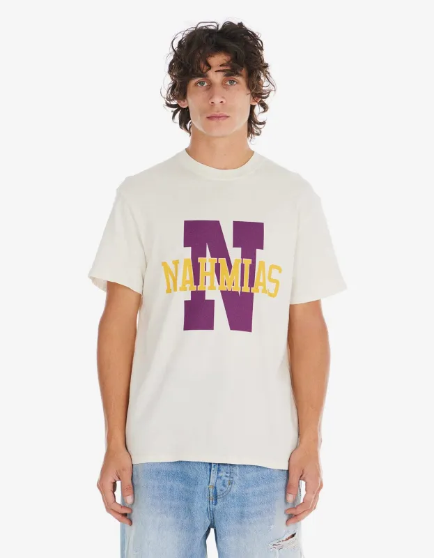 Nahmias White Teams T-Shirt made by Nahmias