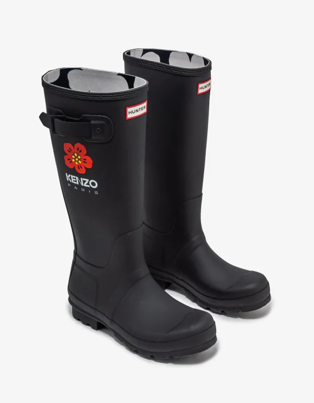 Kenzo Hunter Black Original Wellington Boots made by Kenzo