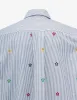 Kenzo Grey 'Kenzo Target Embroidered Striped Shirt sold by Zoo Fashions
