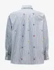Kenzo Grey 'Kenzo Target Embroidered Striped Shirt sold by Zoo Fashions