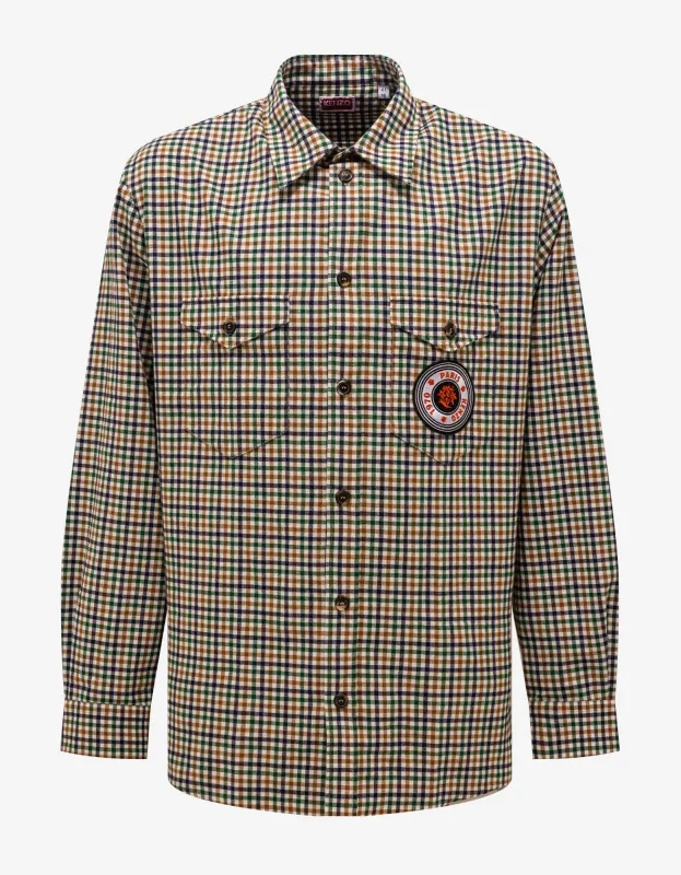 Kenzo Multicolour Check Shirt sold by Zoo Fashions