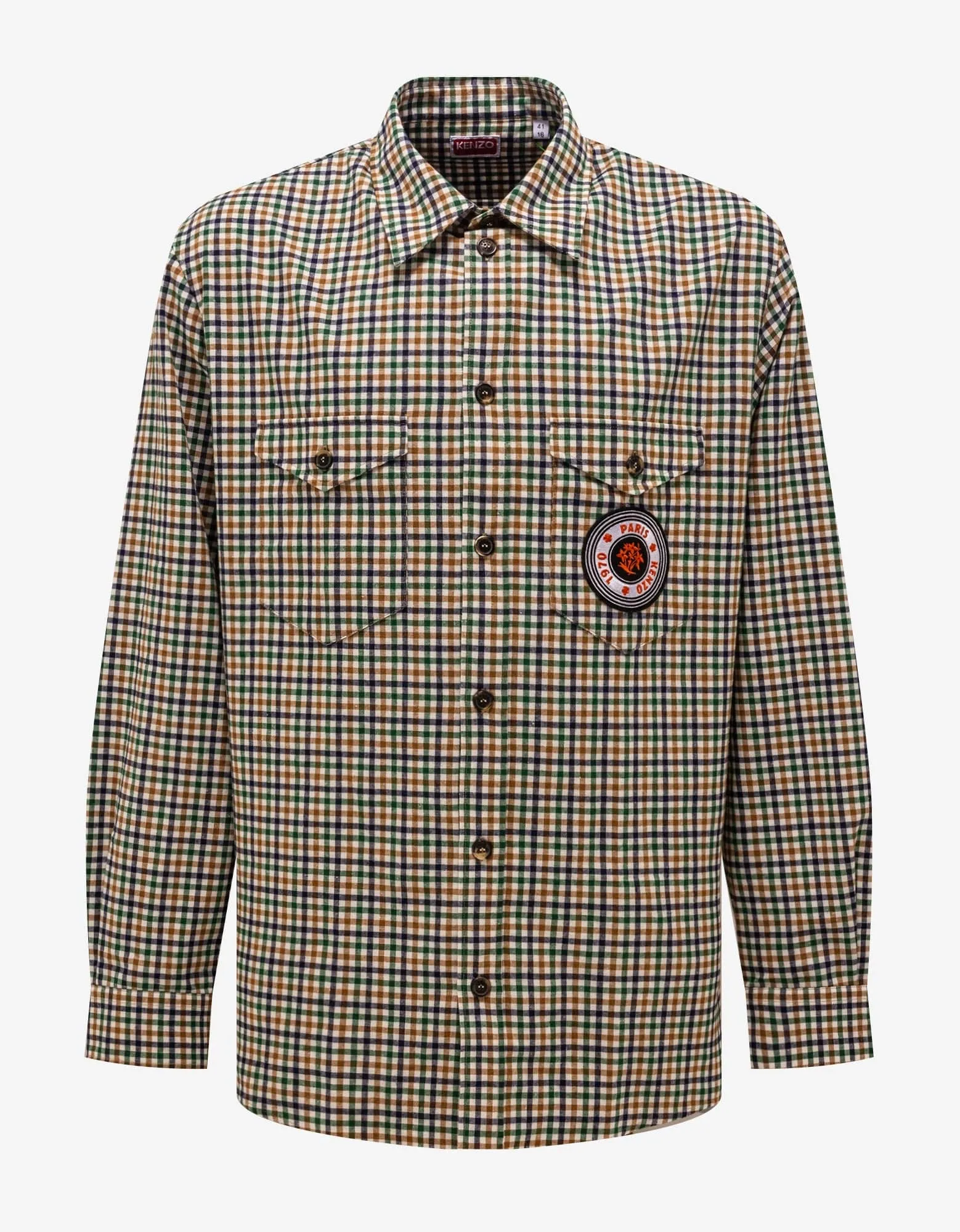 Kenzo Multicolour Check Shirt sold by Zoo Fashions