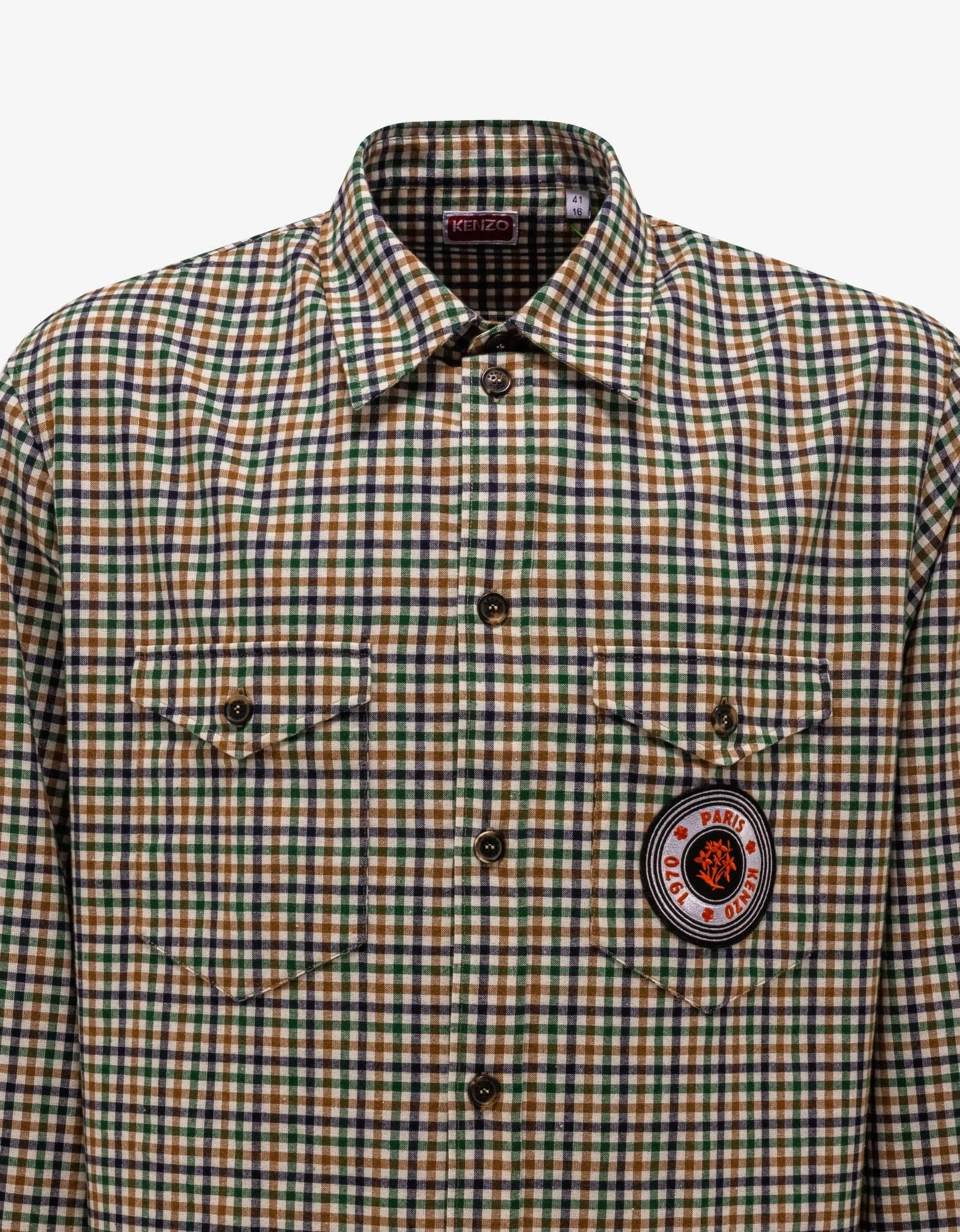 Kenzo Multicolour Check Shirt sold by Zoo Fashions product image thumbnail 5