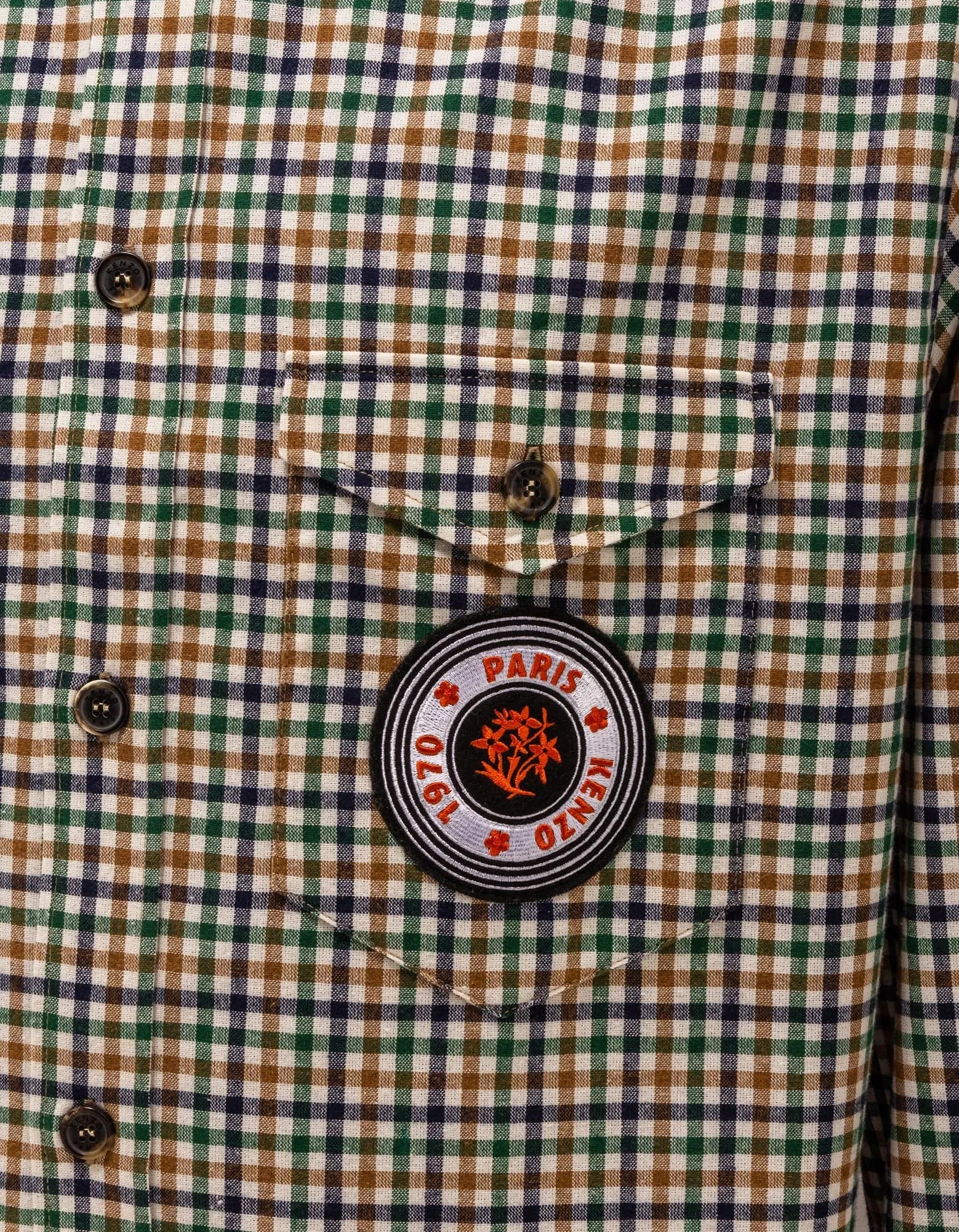 Kenzo Multicolour Check Shirt sold by Zoo Fashions product image thumbnail 4