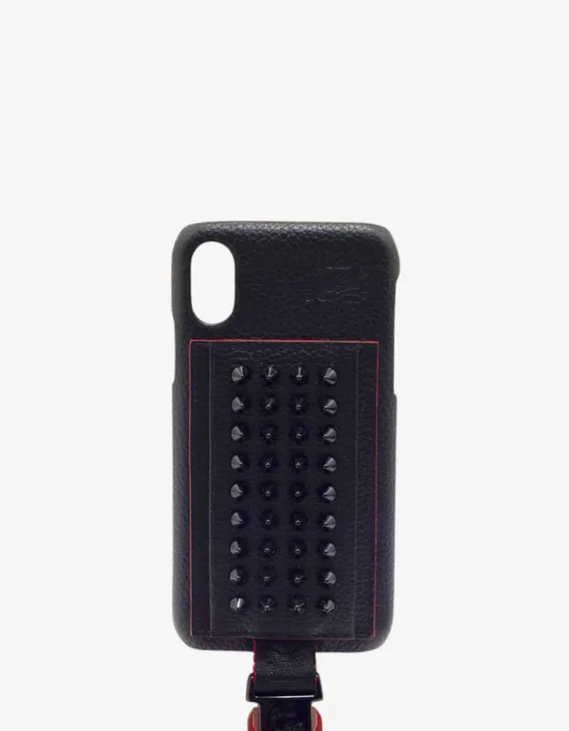 Christian Louboutin Loubiphone Kios iPhone X/XS Case with Strap sold by Zoo Fashions
