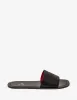 Christian Louboutin Coolraoul Black Leather Slide Sandals sold by Zoo Fashions