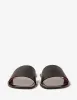 Christian Louboutin Coolraoul Black Leather Slide Sandals sold by Zoo Fashions