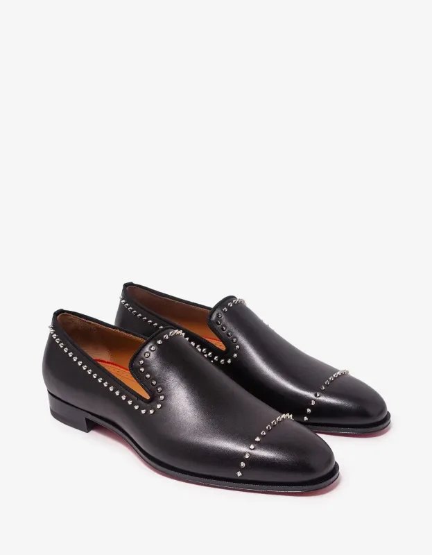 Christian Louboutin Dandy Cloo Flat Black Loafers - made by Zoo Fashions