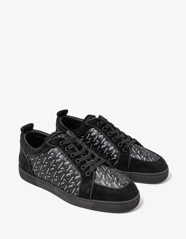 Christian Louboutin Rantulow Black Techno CL Trainers - sold by Zoo Fashions