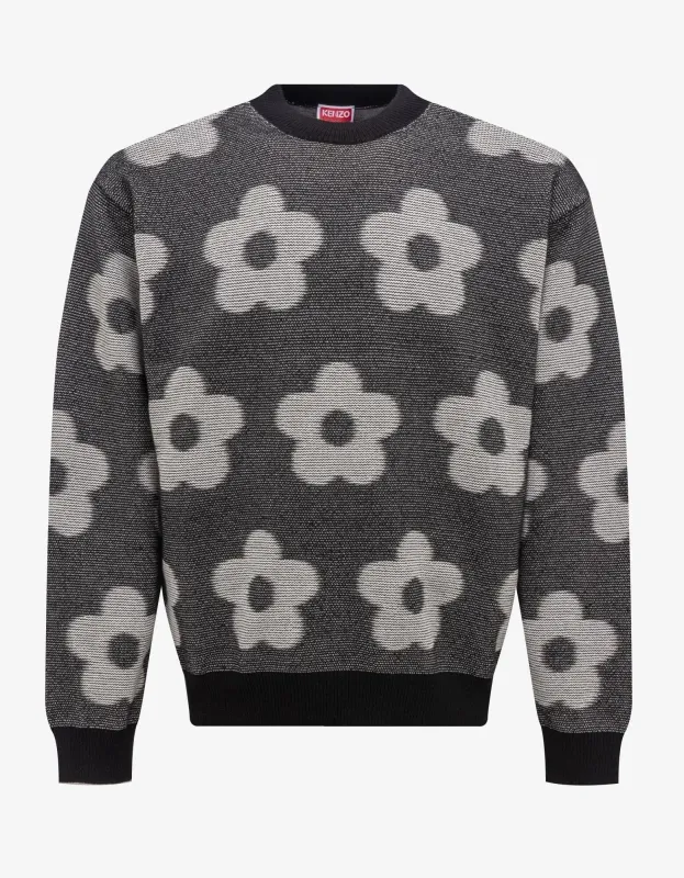 Kenzo Black Flower Spot Sweater sold by Zoo Fashions