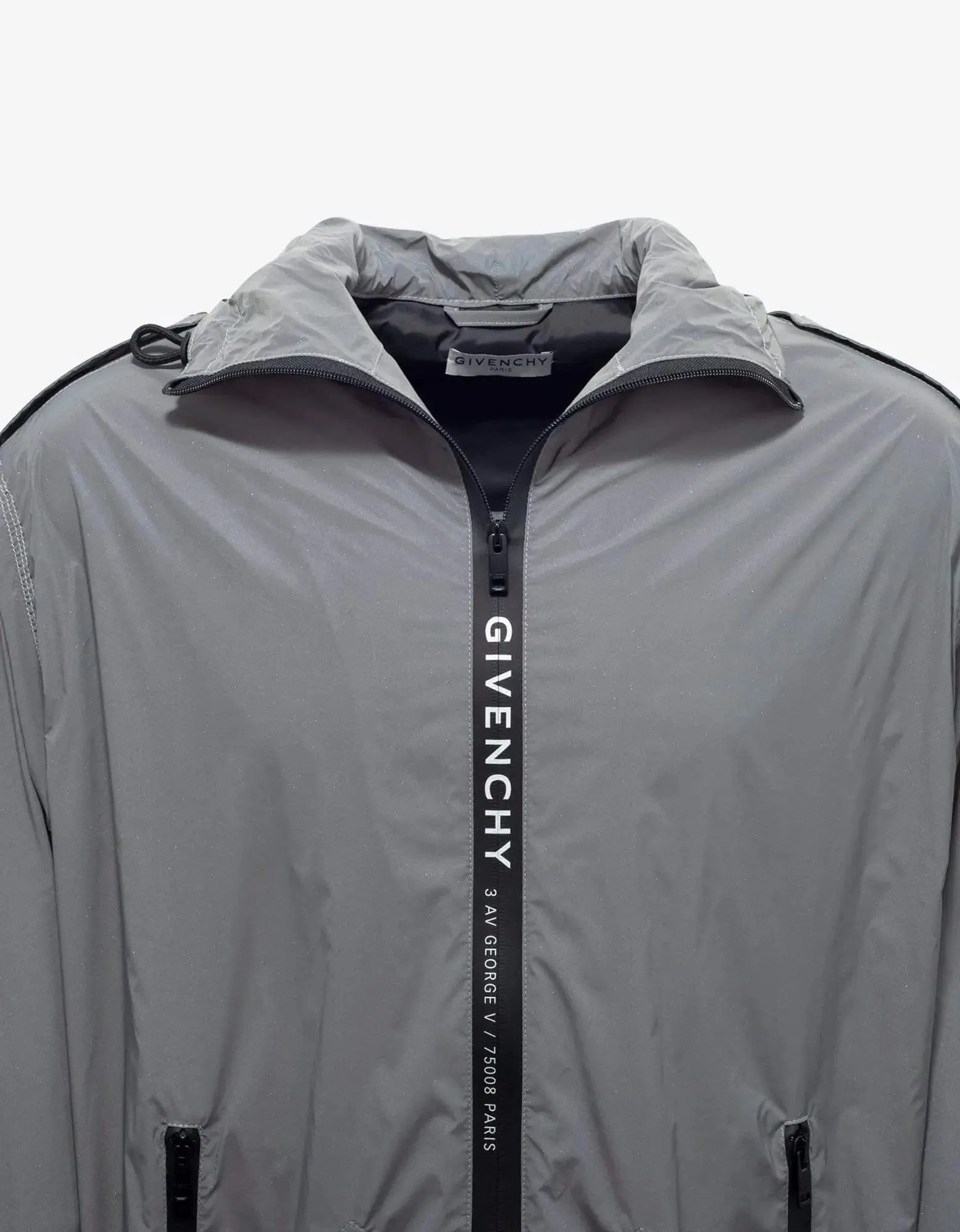 Givenchy Grey Reflective Nylon Parka sold by Zoo Fashions product image thumbnail 3