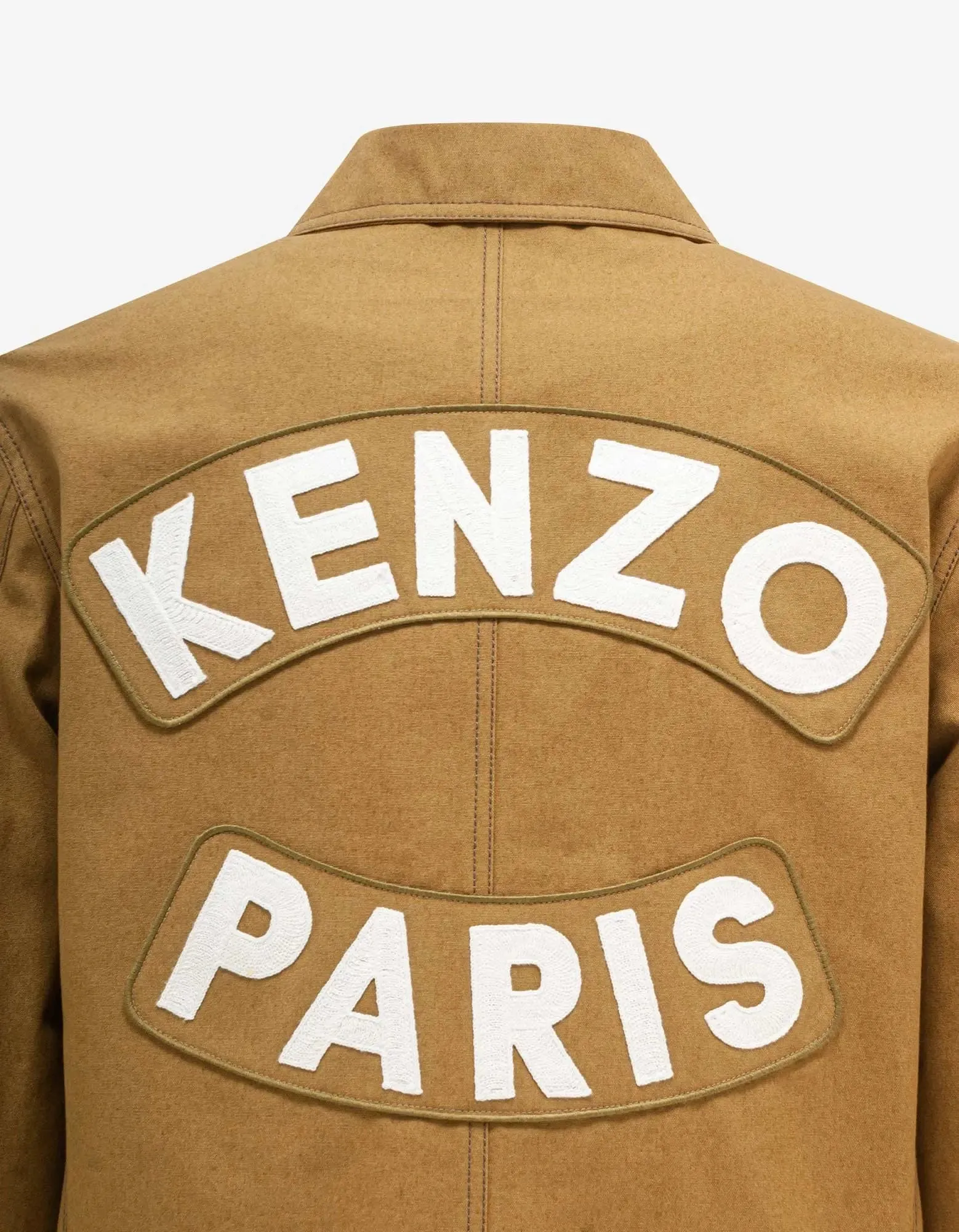 Kenzo Beige 'Kenzo Sailor' Workwear Jacket sold by Zoo Fashions product image thumbnail 4