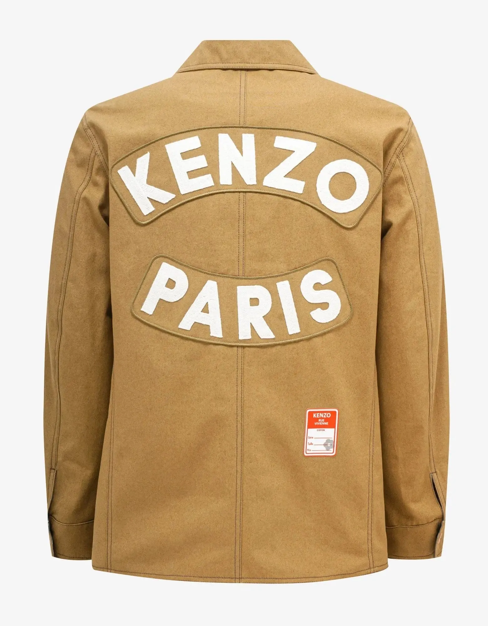 Kenzo Beige 'Kenzo Sailor' Workwear Jacket sold by Zoo Fashions product image thumbnail 2
