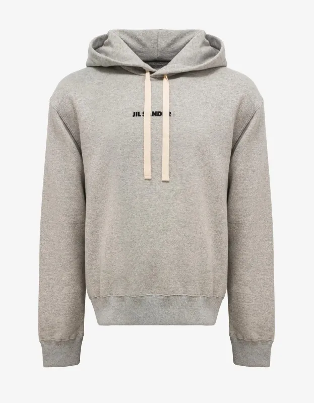 Jil Sander Grey Logo Hoodie sold by Zoo Fashions