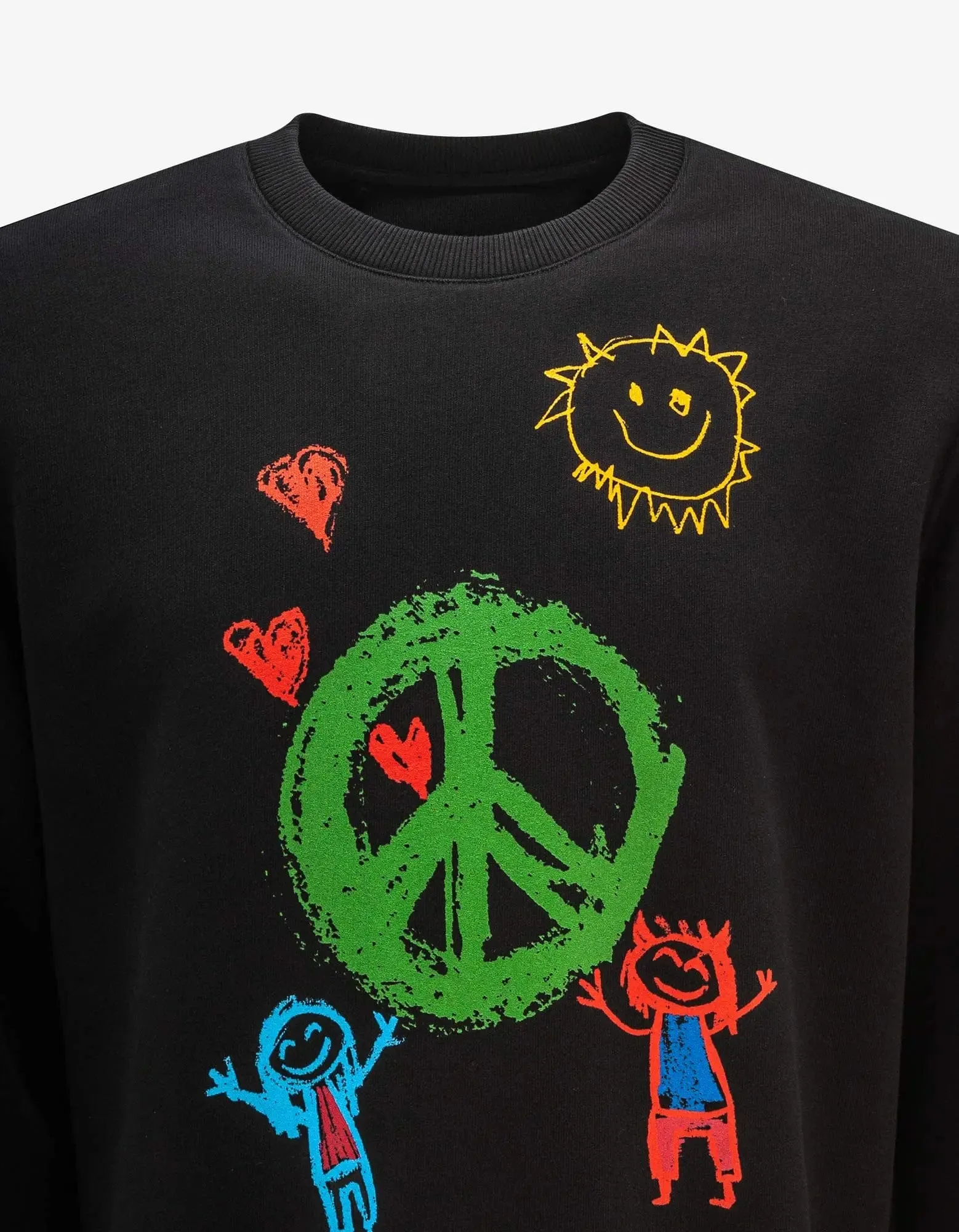 Givenchy Black Peace Graphic Print Sweatshirt sold by Zoo Fashions product image thumbnail 3
