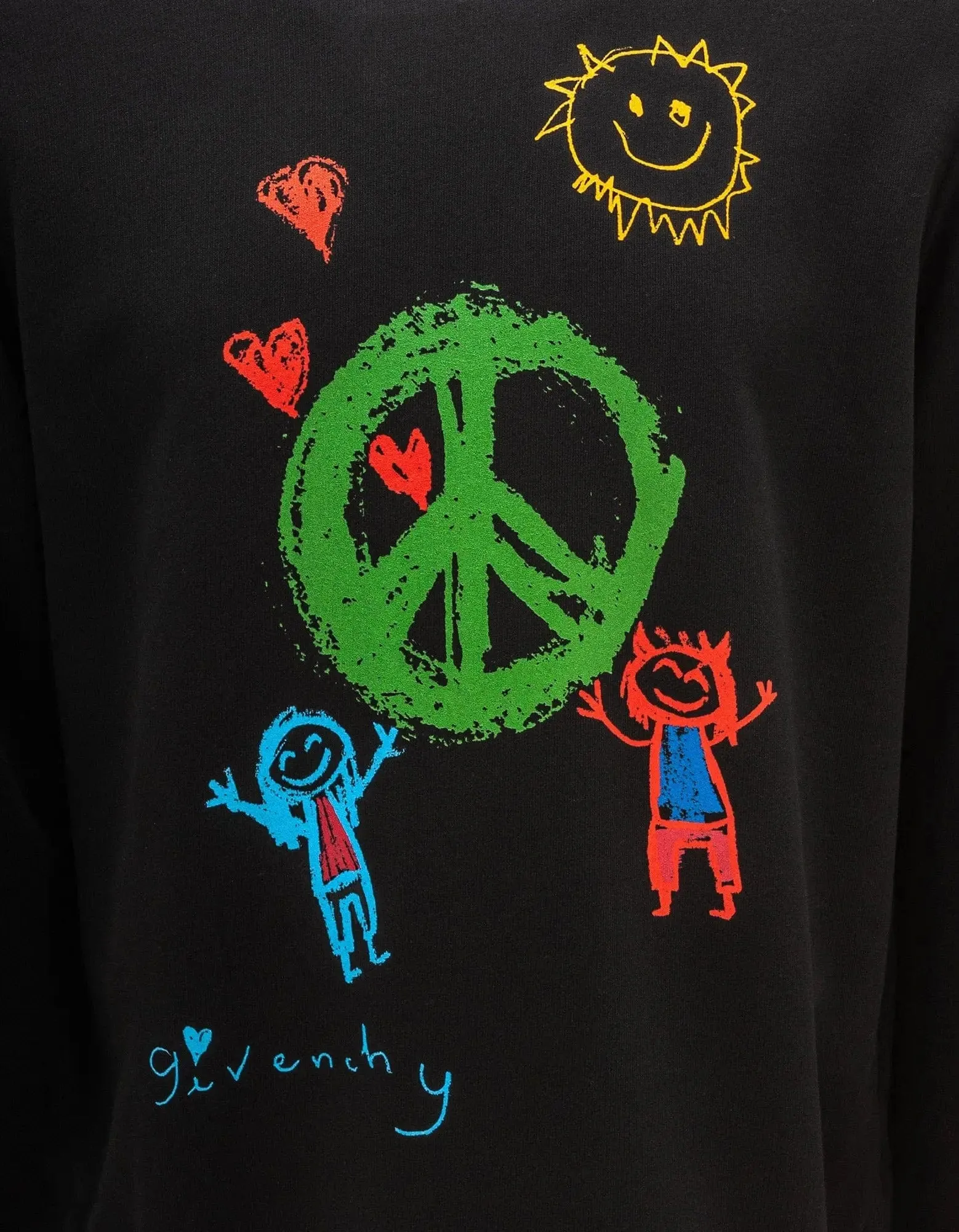 Givenchy Black Peace Graphic Print Sweatshirt sold by Zoo Fashions product image thumbnail 4