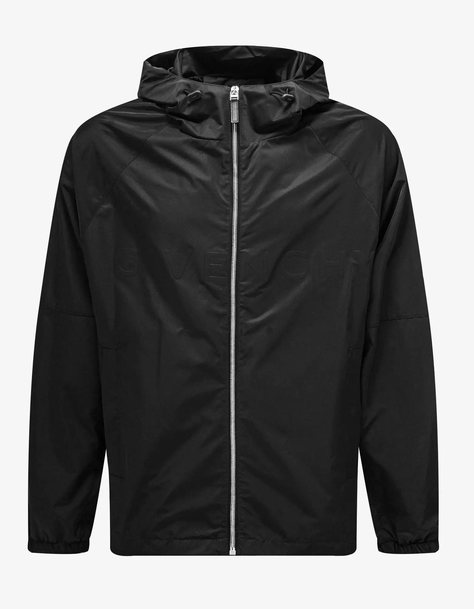 Givenchy Black Logo Nylon Windbreaker sold by Zoo Fashions