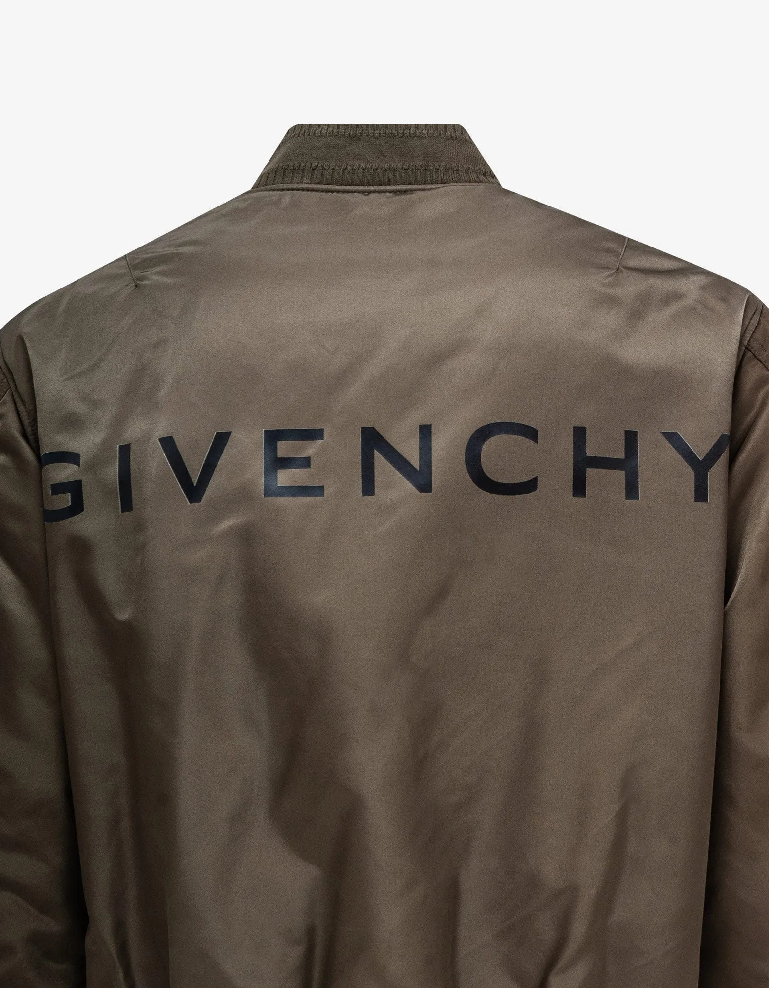 Givenchy Khaki Logo Bomber Jacket sold by Zoo Fashions product image thumbnail 5