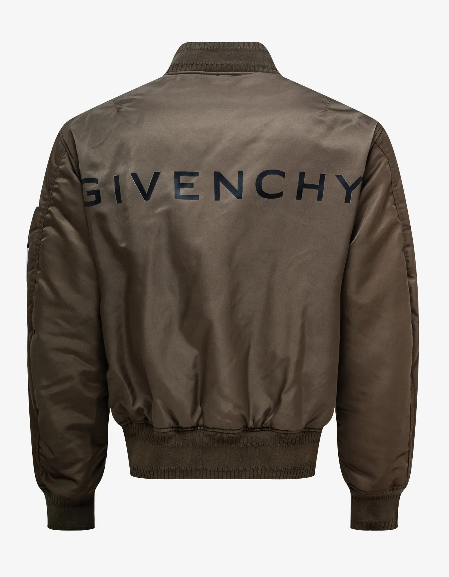 Givenchy Khaki Logo Bomber Jacket sold by Zoo Fashions product image thumbnail 2