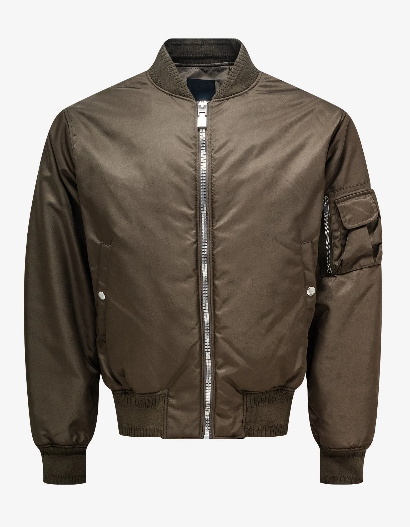 Givenchy Khaki Logo Bomber Jacket sold by Zoo Fashions
